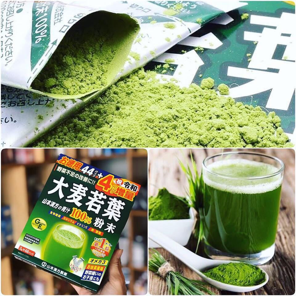 YAMAMOTO KANPO 100% Barley Grass Powder 44 Sachets