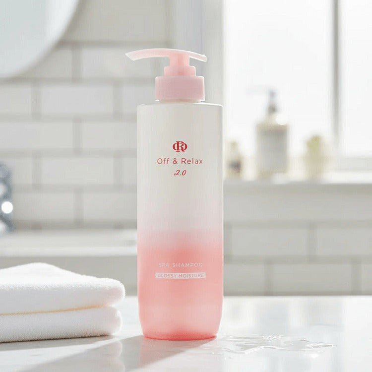 OFF&RELAX 2.0 Limited Shampoo & Treatment Set Pink with Free Comb 460ml + 460ml