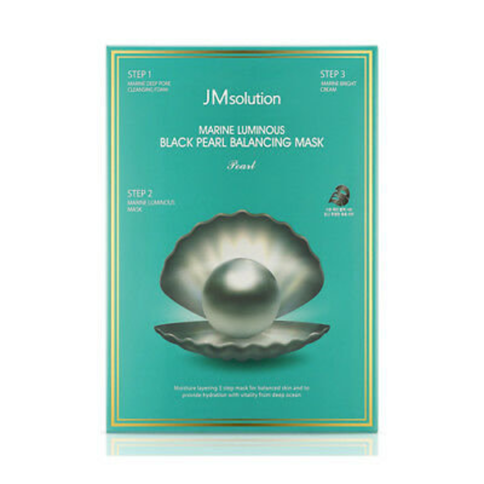 JM SOLUTION Black Pearl Three-Step Mask
