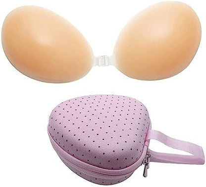 NUDEBRA Thick Silicone Adhesive Bra With Storage Box