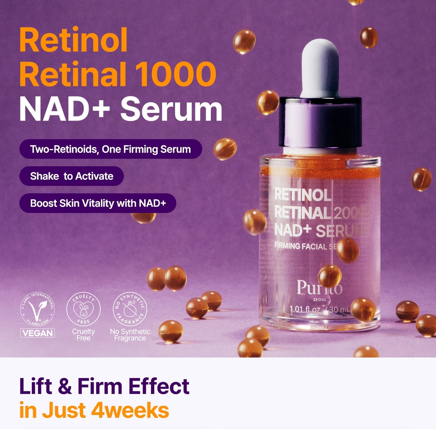 Purito SEOUL - Retinol Retinal 2000 NAD+ Serum 30ml