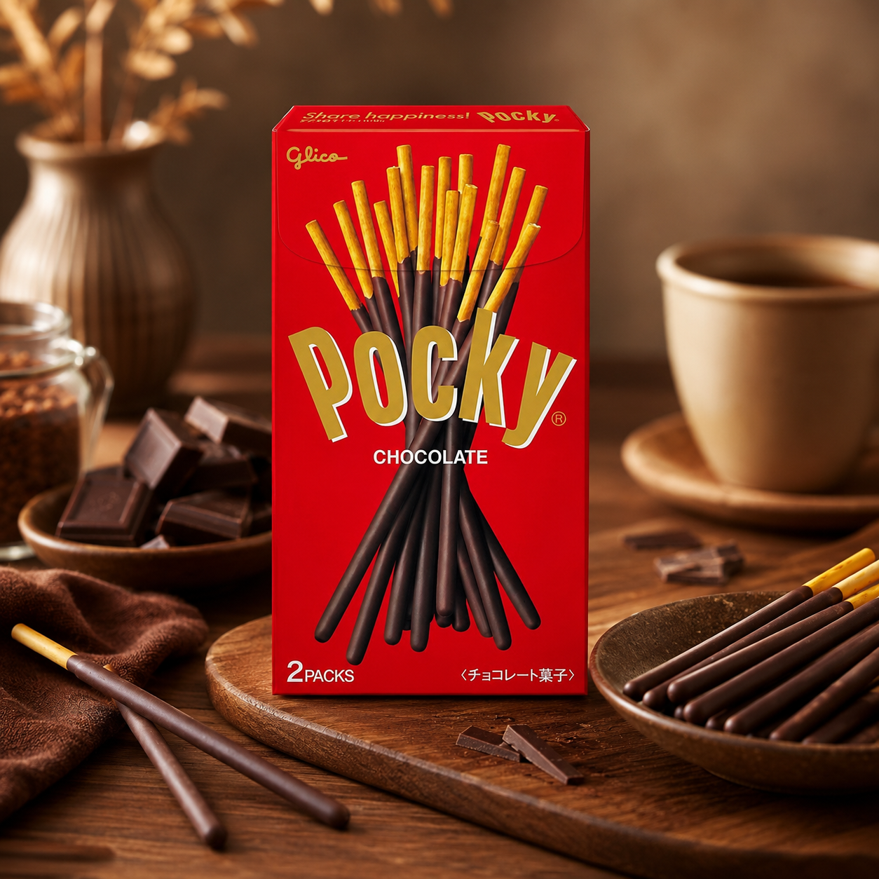 Glico Pocky Chocolate Biscuit Sticks 2 Packs