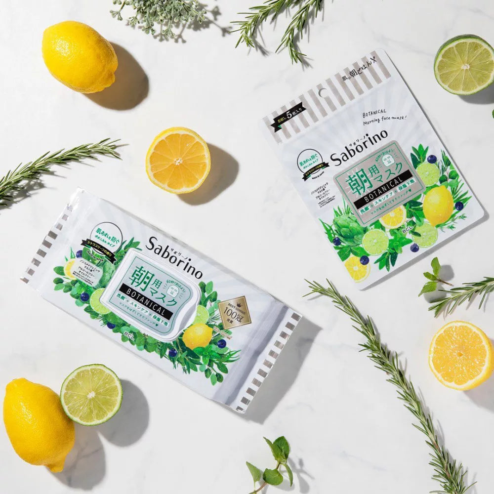 SABORINO Morning Mask Botanical Citrus Leaf 28 Sheets