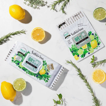SABORINO Morning Mask Botanical Citrus Leaf 28 Sheets