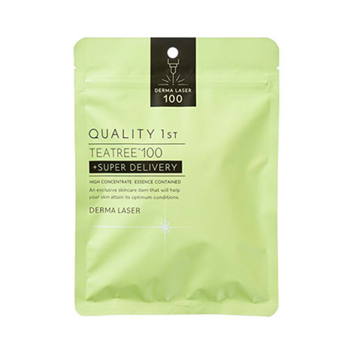 QUALITY 1ST TEA TREE 100 MASK DERMA LASER 7 PCS（Quality 皇后的秘密 绿色舒缓维稳面膜）