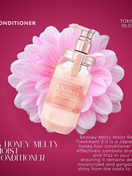 &honey Melty Moist Repair Hair Treatment 2.0 Rose Honey 445g