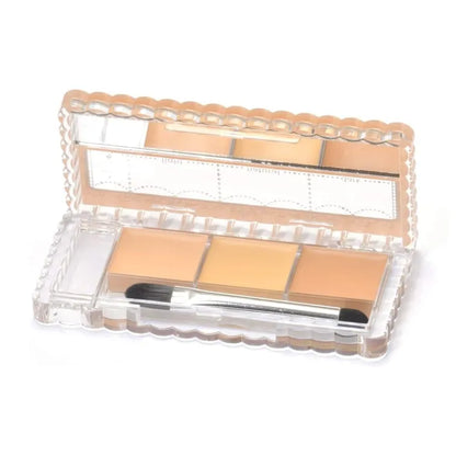 CANMAKE Tri‑Color Concealer Palette 01 Light Beige