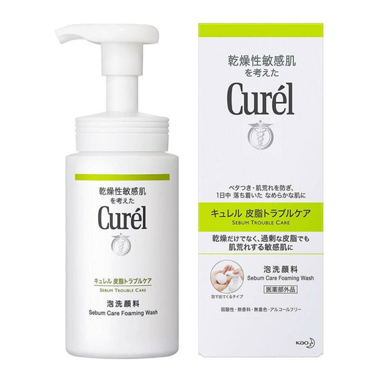 Curél Sebum Trouble Care Foaming Facial Wash – 150 ml