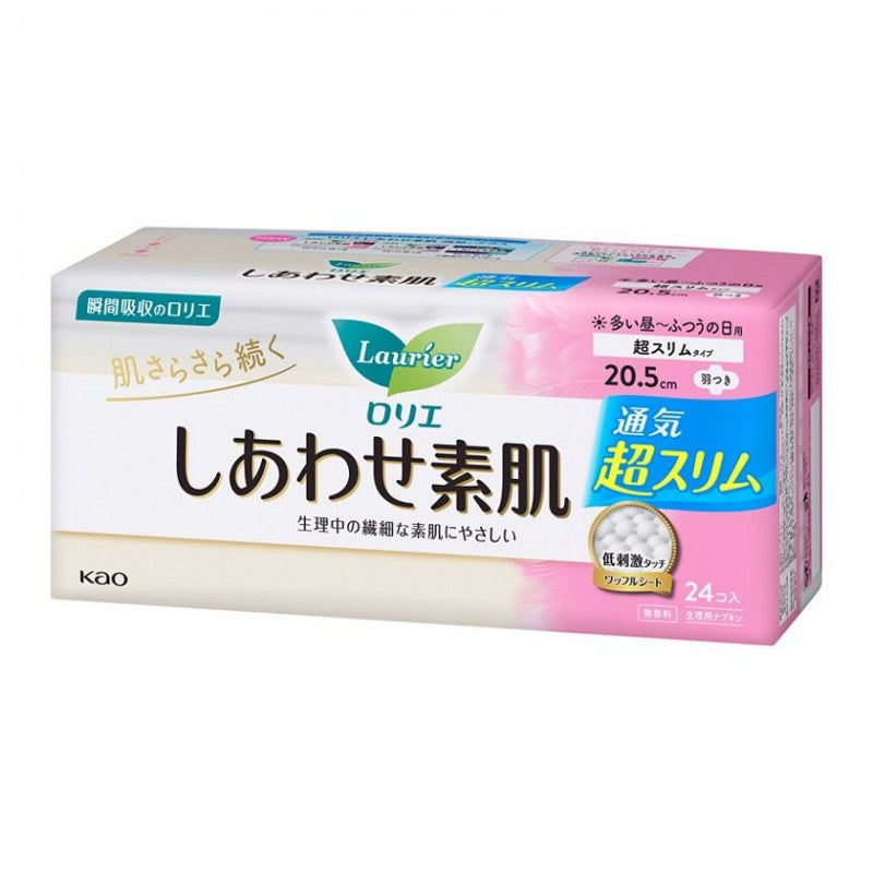 KAO Laurier Happy Skin Ultra Slim Day Pads 20.5cm 24pcs