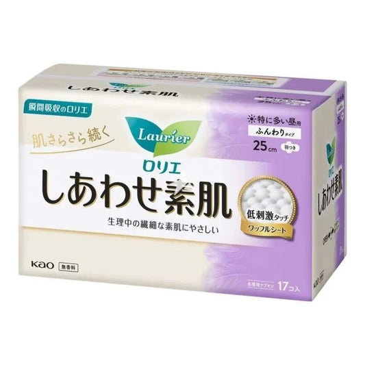 KAO Laurier F Skin Comfort Sanitary Pads 25cm 17 Pieces