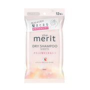 KAO MERIT Dry Shampoo Sheets Smooth & Manageable 12pcs