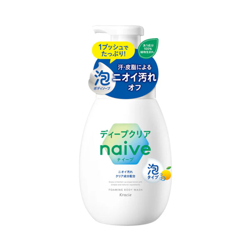Kracie Naive Body Wash Foam Botanical Fragrance 600ml