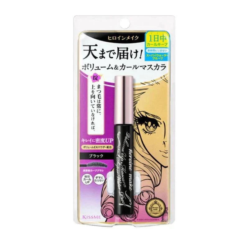 KissMe Heroine Make Volume & Curl Mascara Super Waterproof黑色浓密睫毛膏