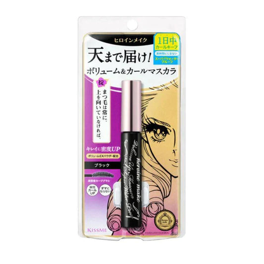 KissMe Heroine Make Volume & Curl Mascara Super Waterproof黑色浓密睫毛膏