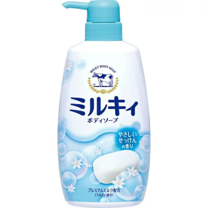 COW MILKY BODY SOAP SCENT PUMP 550ML（COW 牛乳石碱沐浴露皂香 550ml