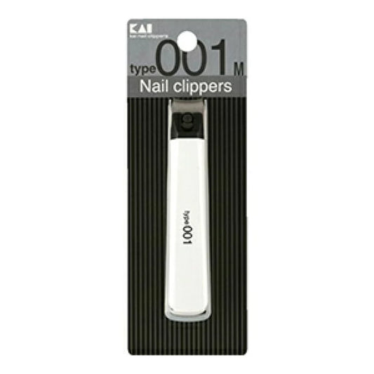 KAI Type 001M Nail Clippers – White, Folding Handle