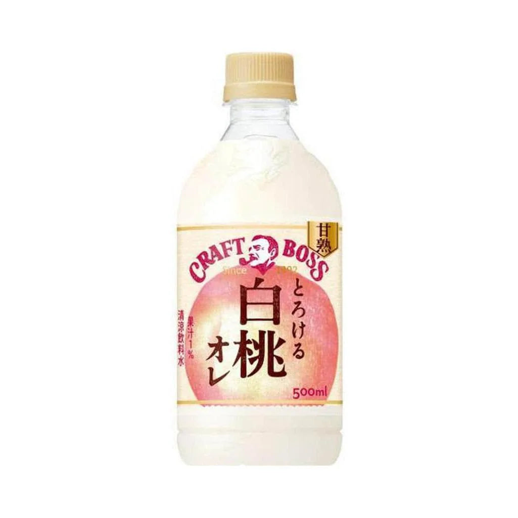 Suntory Craft Boss Melting White Peach au Lait – 500 ml