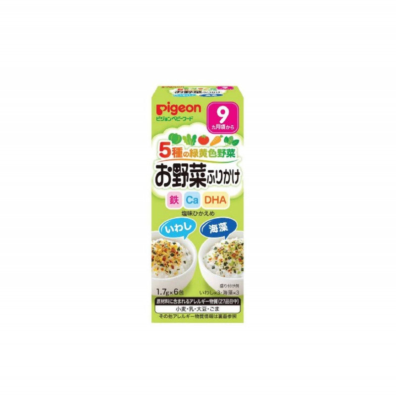 PIGEON Baby Vegetable Furikake Sardine & Seaweed 6pcs