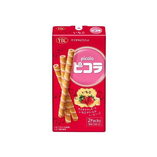 Yamazaki Biscuit YBC Picola Strawberry Roll Cookies – 10 Sticks
