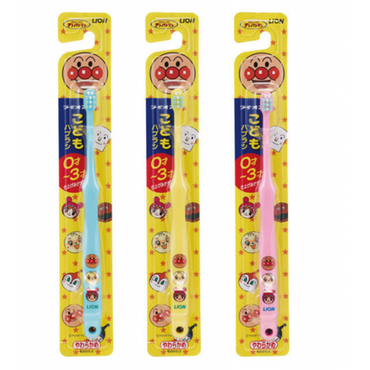 Lion Japan Anpanman Baby Toothbrush – Ultra Soft Bristles (Ages 0–2)