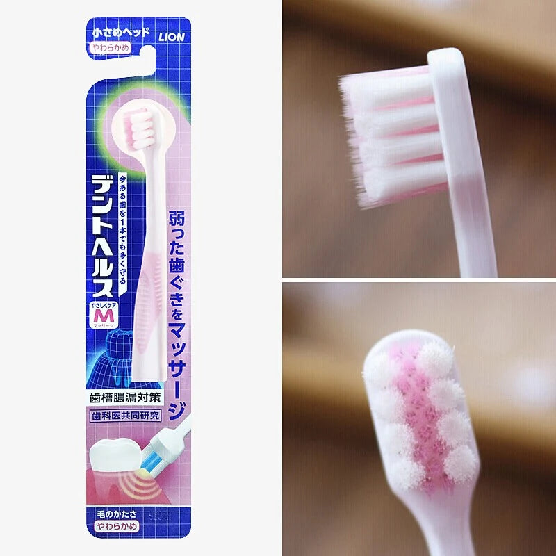 LION Ultra-Fine Bristle Toothbrush Pink 1pc