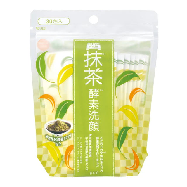Wafood Made Uji Matcha Enzyme Face Wash Powder – 30 Single-Use