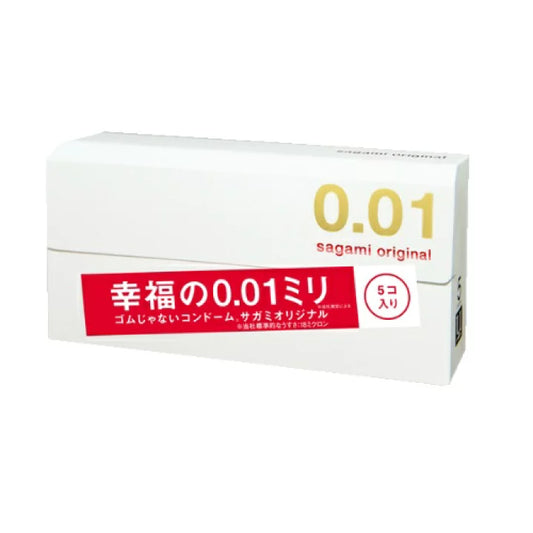 SAGAMI ORIGINAL 0.01 HAPPINESS 0.01MM 5-PACK（Sagami 幸福001 5只入 ）