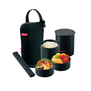 ZOJIRUSHI Insulated Lunch Box Set Black