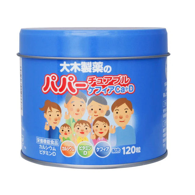 OHKI Papa Chewable Kefir Ca+D 120 Tablets