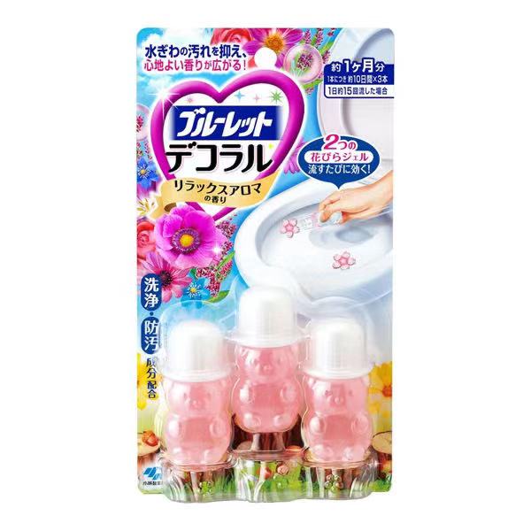 KOBAYASHI Bluelet Decoral Toilet Gel Cleaner 7.5g x 3pcs