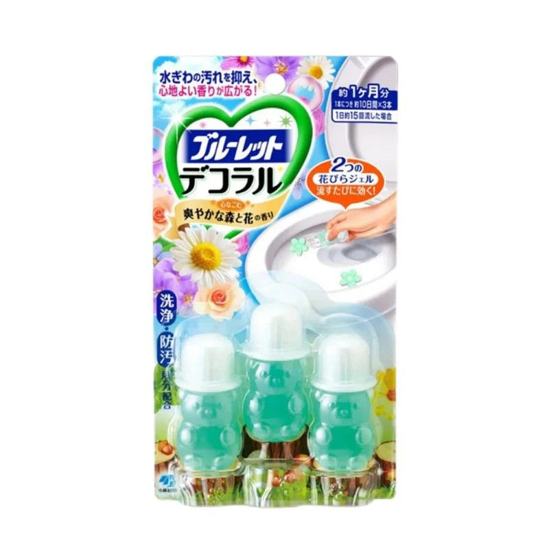 KOBAYASHI Bluelet Decoral Toilet Gel Cleaner 7.5g x 3pcs