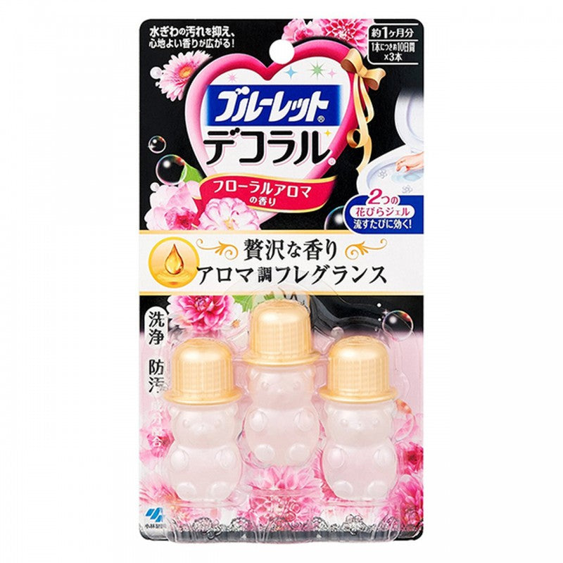 KOBAYASHI Bluelet Decoral Toilet Gel Cleaner 7.5g x 3pcs