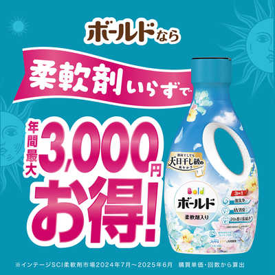 P&G Bold Gel Laundry Detergent Fresh Flower Savon 680g