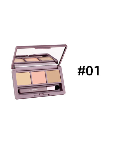 Amortals Radiance 3-Color Concealer Palette – 01