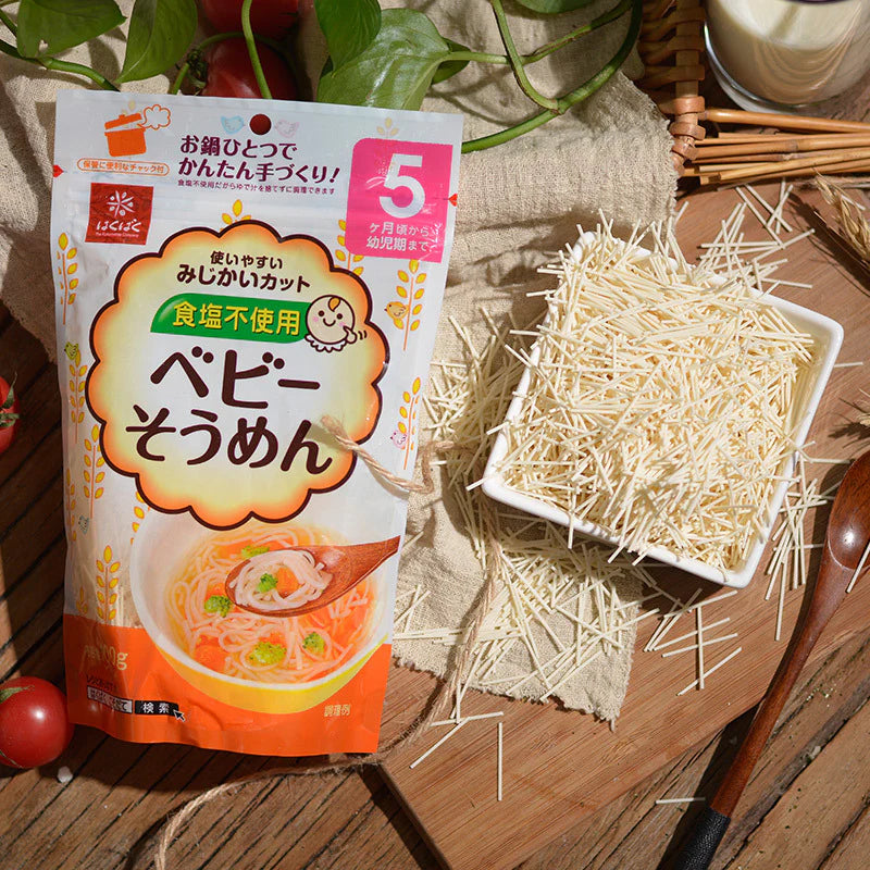 Hakubaku Baby Somen Salt-Free Noodles 100g 5M+