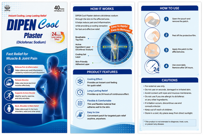 Difen Cool Plaster Pain Relief Patch 40 Sheets