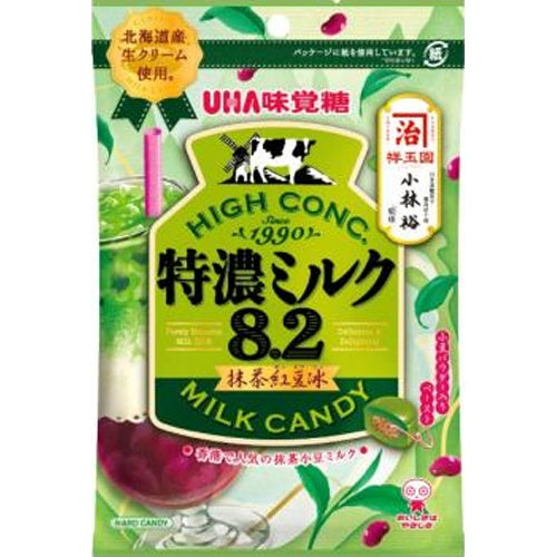 UHA Mikakuto Extra-Thick Milk 8.2 Matcha Red Bean Ice Candy – 70 g