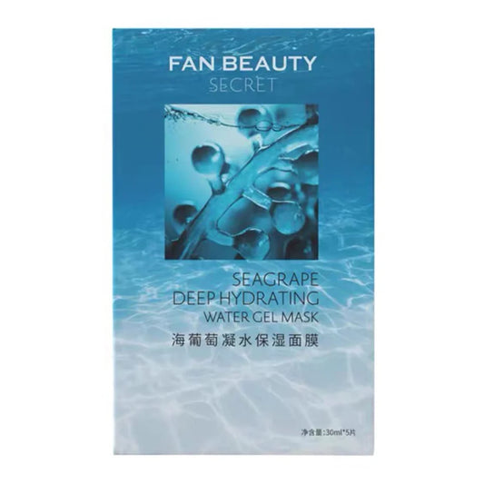 FAN BEAUTY SEAGRAPE DEEP HYDRATING WATER GEL MASK 5PCS