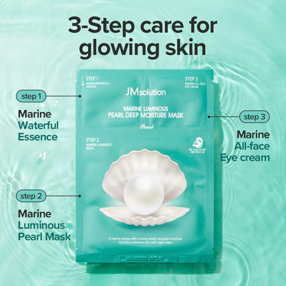 JMSOLUTION Marine Pearl Moisture Mask 33ml x 5pcs