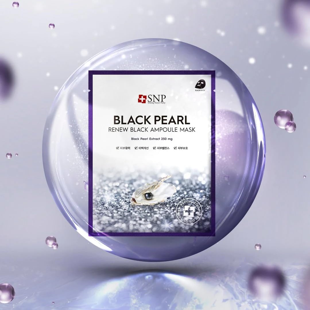 SNP Black Pearl Ampoule Mask 10pcs