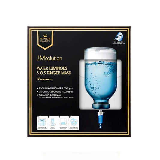 JM Solution Water Luminous S.O.S Ringer Mask 5PCS（JM Solution 水莹沁润急救面膜 5片入