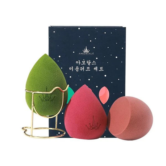 Amortals Starry Beauty Blender Set Makeup Powder Sponge Set 3 Sponges