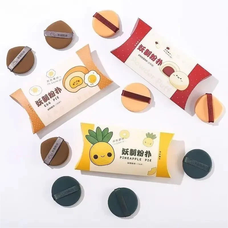 Yaozhi Egg Pie Dual-Sided Beauty Sponge 3-Pack