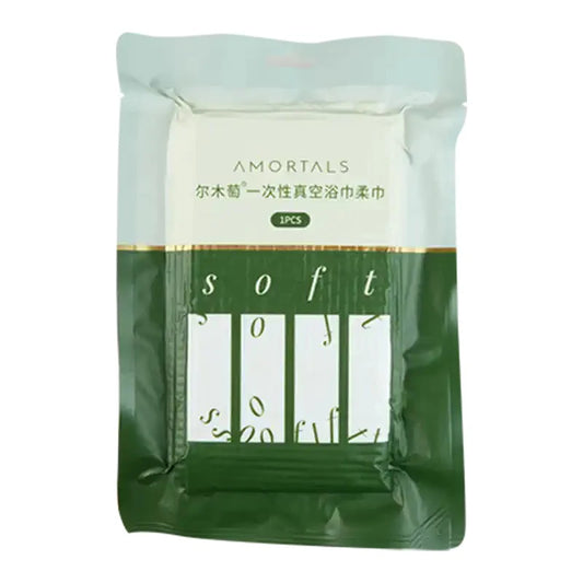 AMORTALS Disposable Bath Towel – Compressed, Thickened, 1 Piece