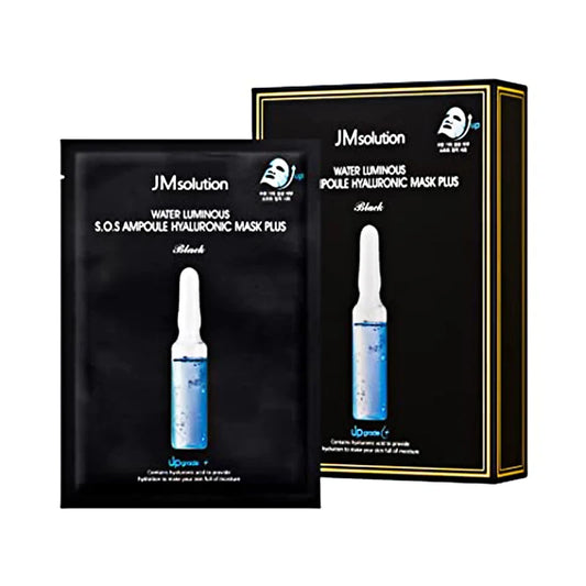 JM LUMINOUS S.O.S AMPOULE HYALURONIC MASK 10PCS（JM 玻尿酸安瓶面膜 10片