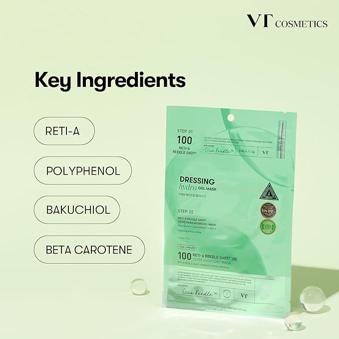 VT COSMETICS Reti-A Reedle Shot 100 2-Step Hydrogel Mask