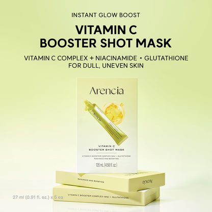 Arencia - Vitamin C Booster Shot Mask Set 27ml x 5 Sheets