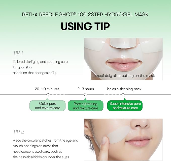 VT COSMETICS Reti-A Reedle Shot 100 2-Step Hydrogel Mask