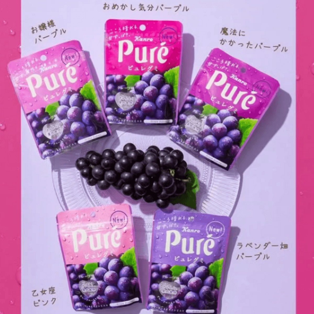 KANRO Pure Gummy Grape 56g