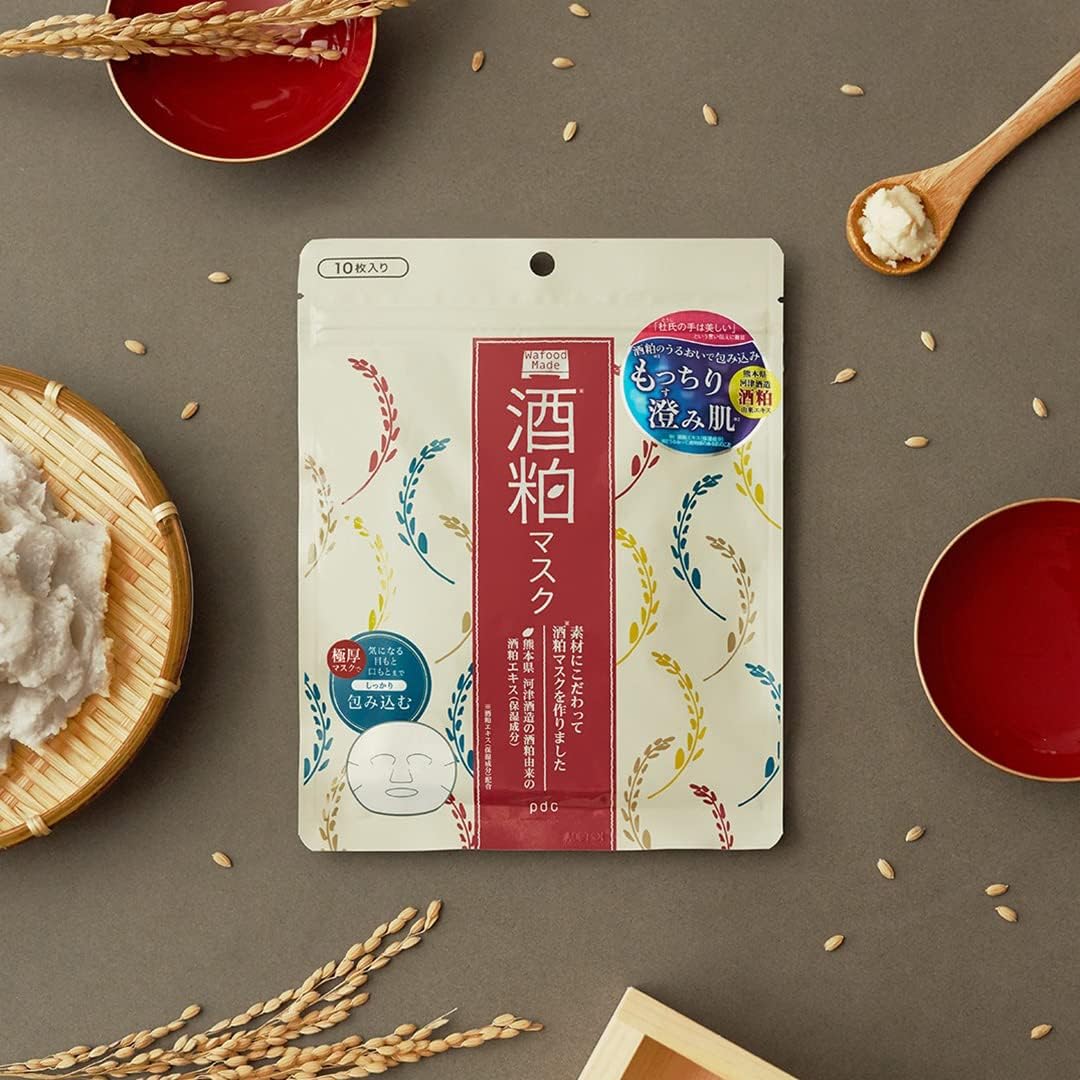 PDC WAFOOD MADE Sake Lees Sheet Mask 10pcs